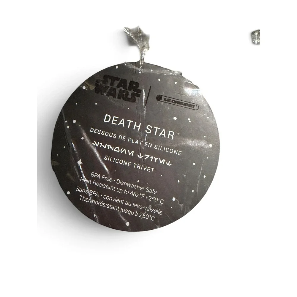 Le Creuset Star Wars Death Star Silicone Trivet Flint Gray Heat Resistant Mat